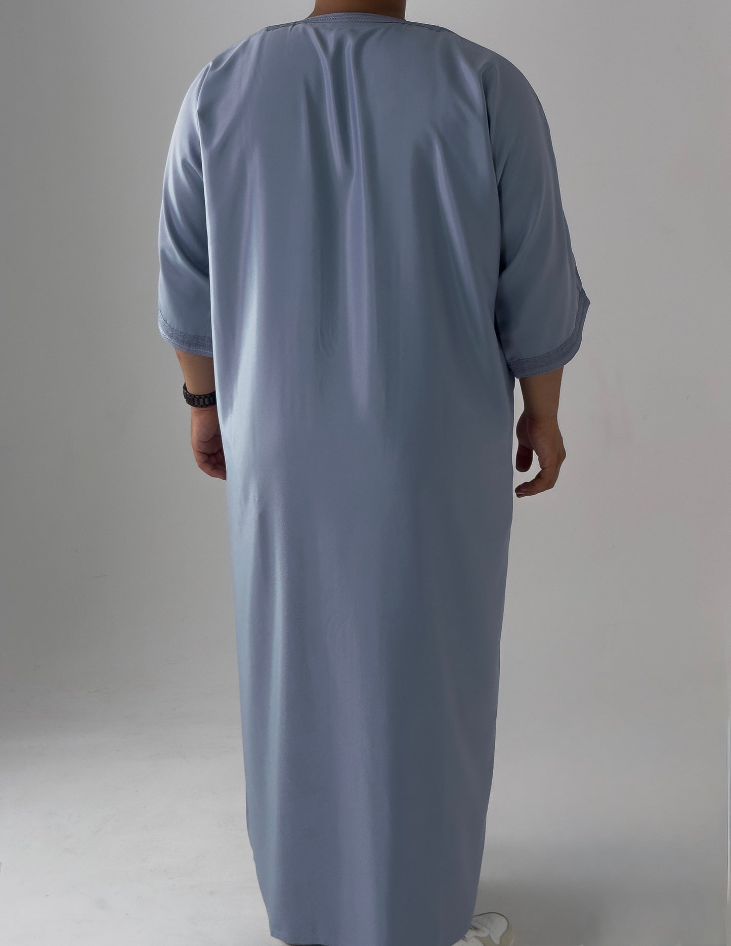 Grey Moroccan Thobe Al-Waha collection