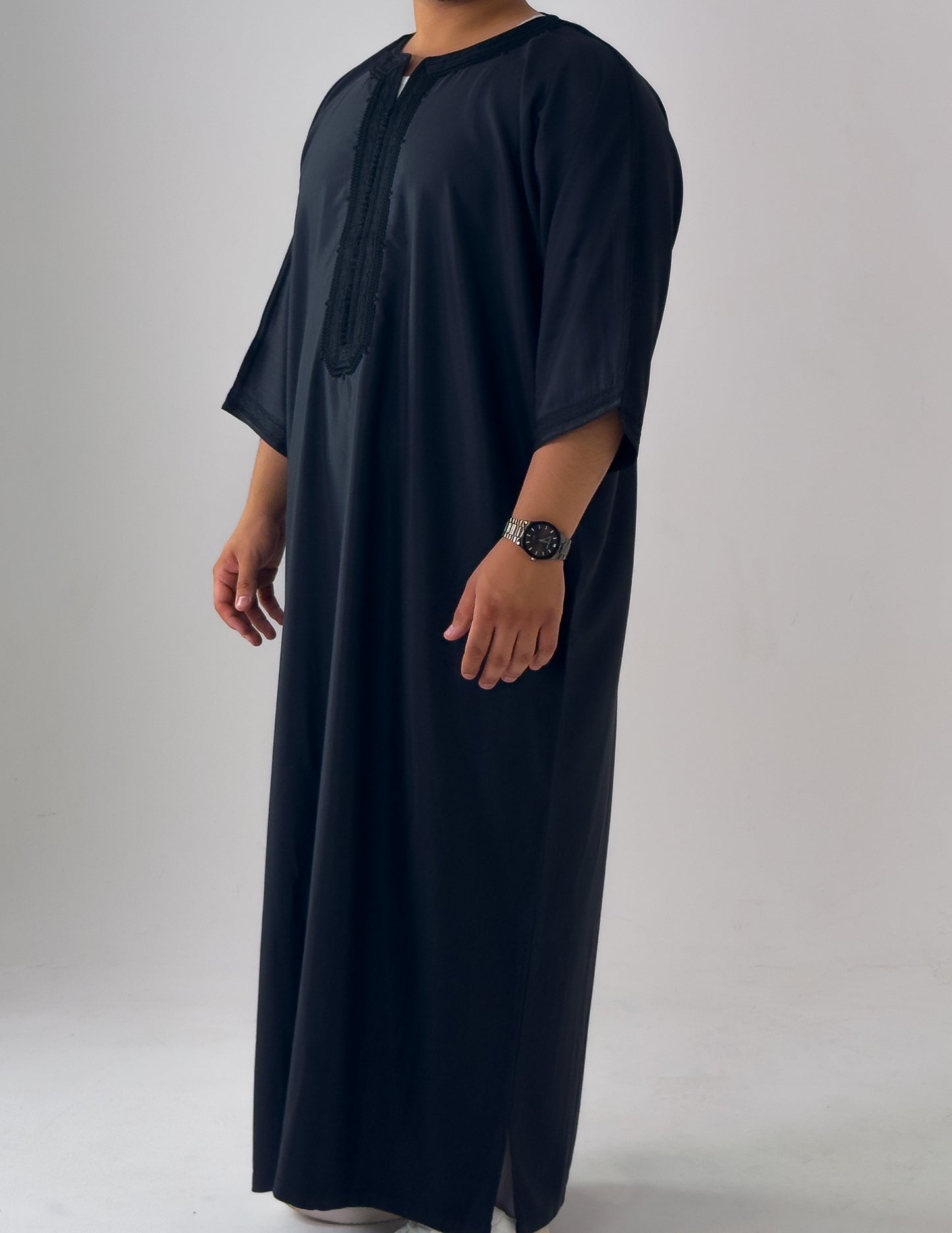 Black Moroccan Thobe As-Sarayah collection