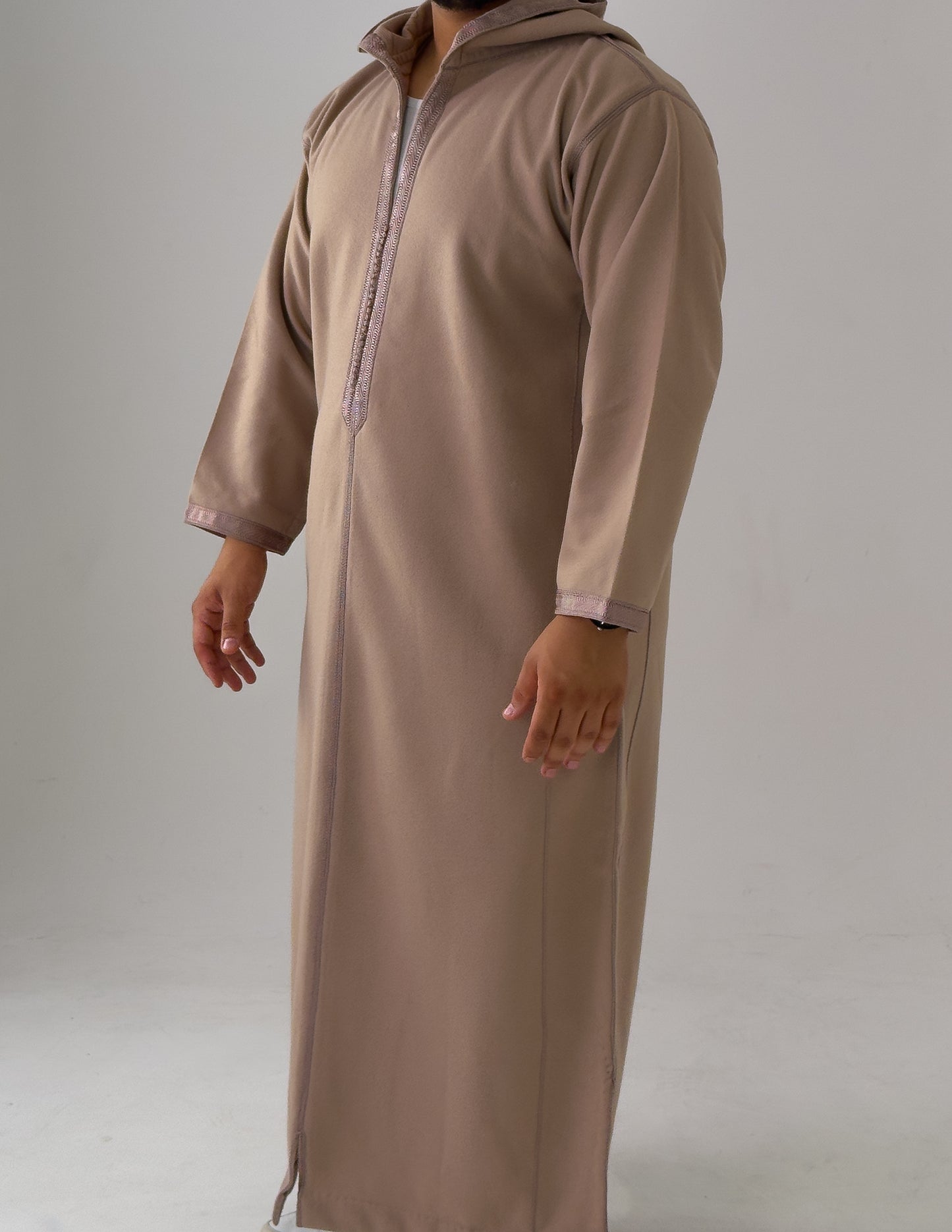 Beige Winter Moroccan Djellaba