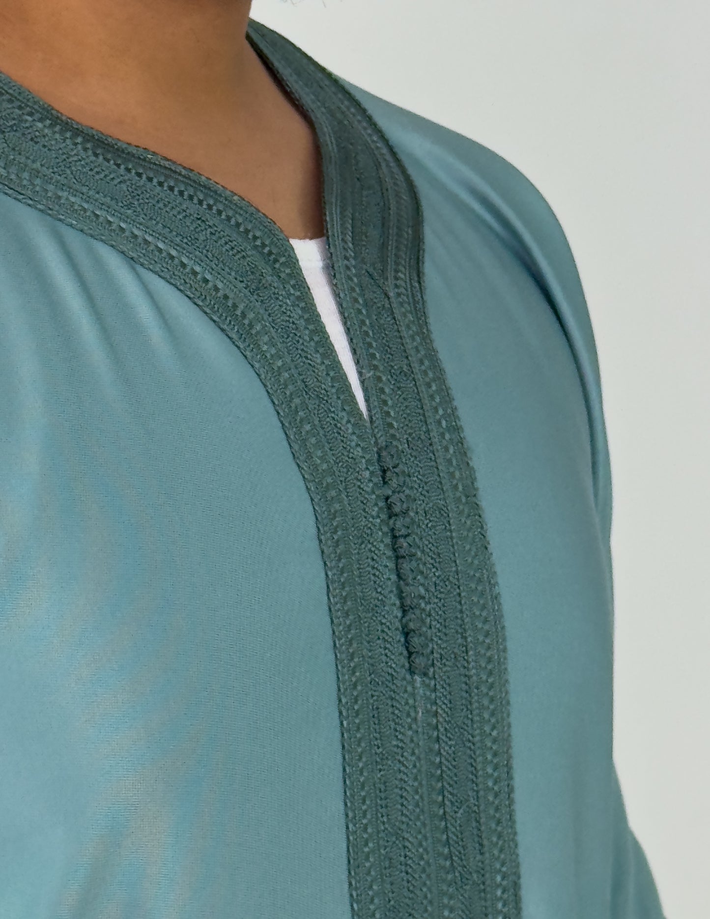 Jade Green Moroccan Thobe Al-Raha collection