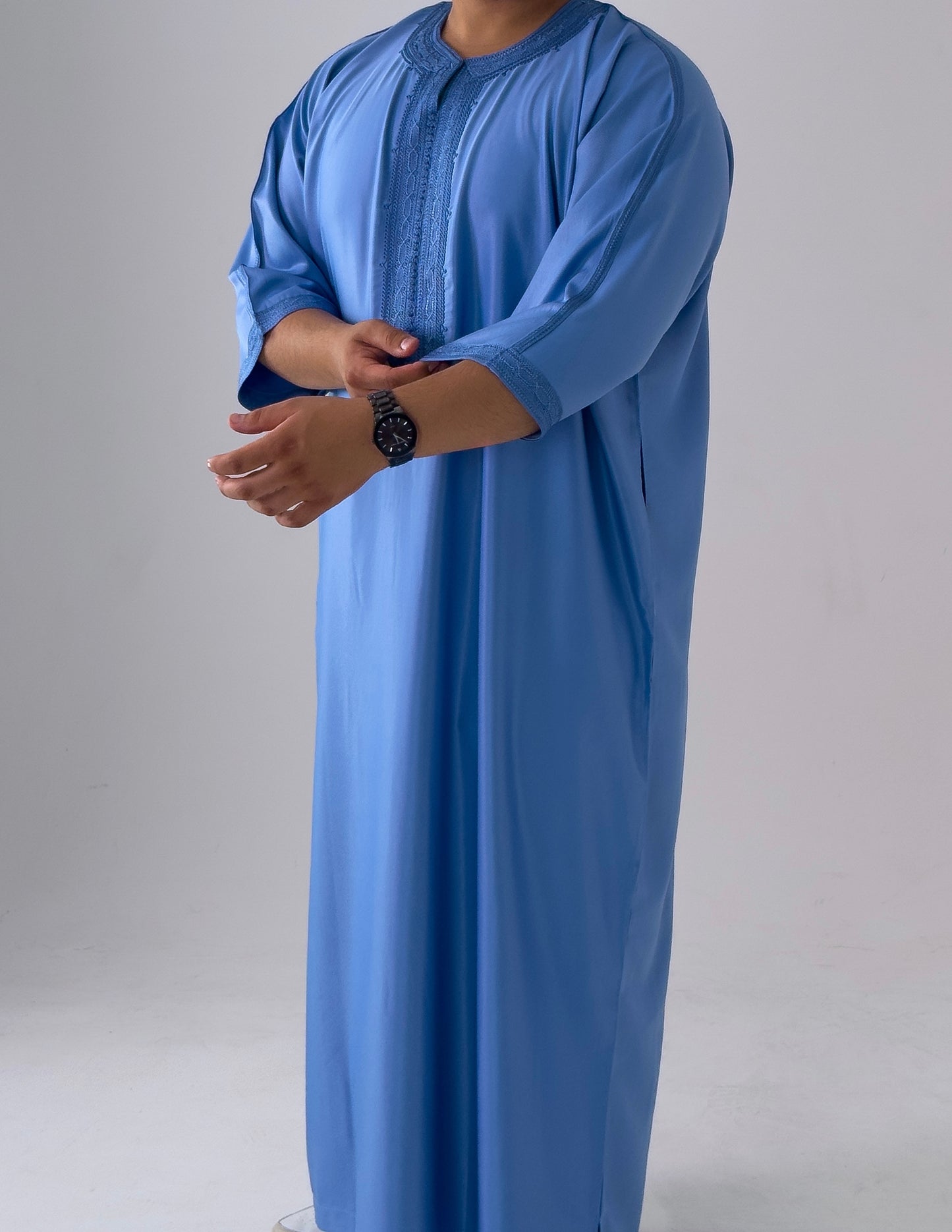 Ocean Blue Moroccan Thobe As-Sarayah Collection