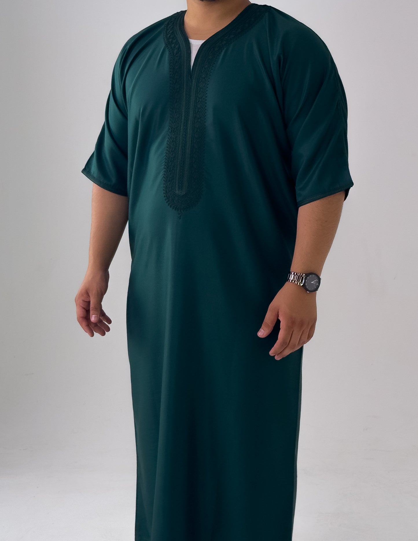 Forrest Green Luxury Moroccan Thobe