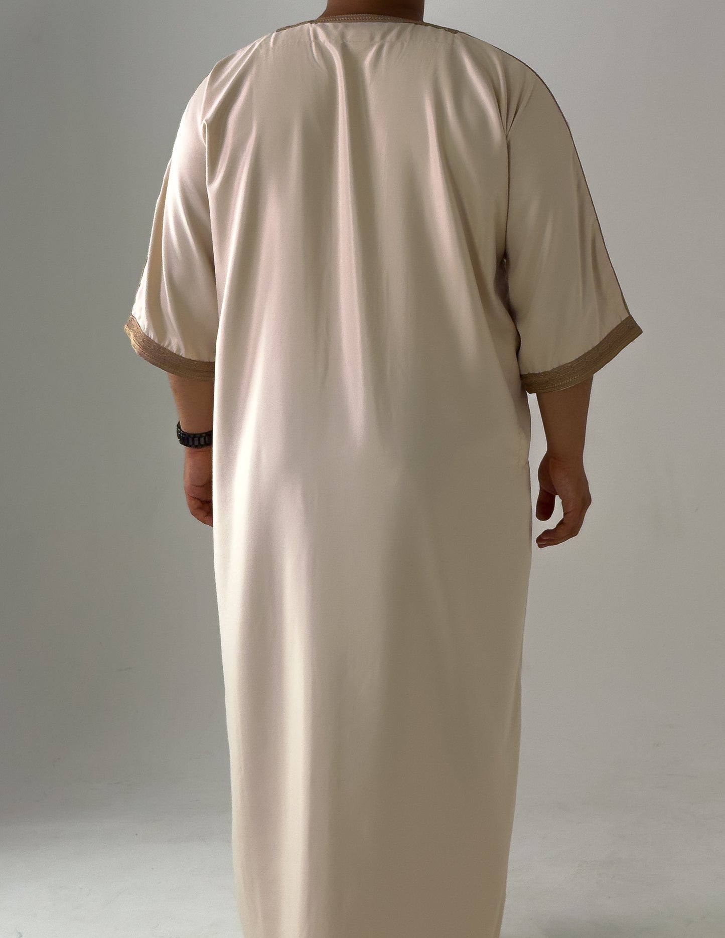 Beige Moroccan Thobe Al-Waha collection