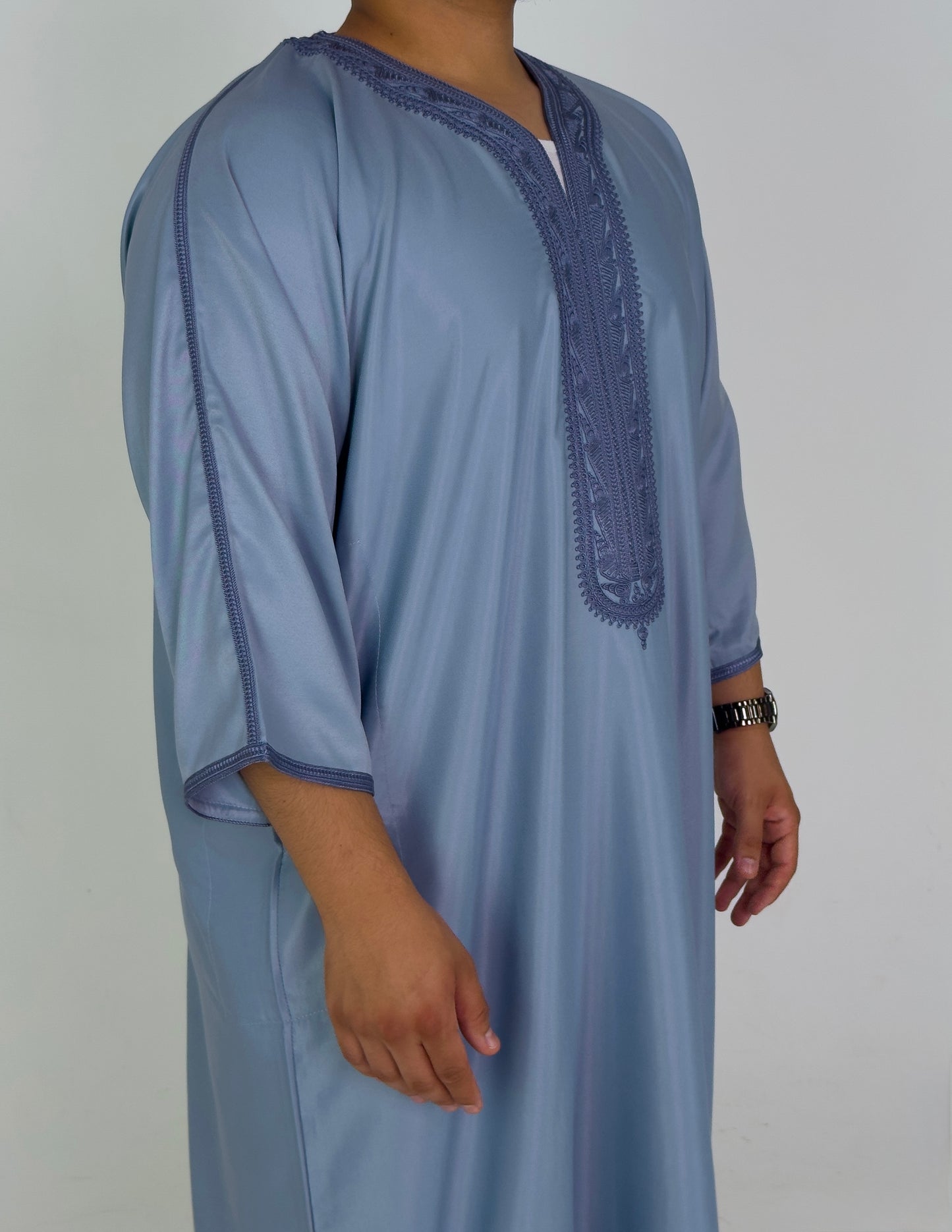 Light blue Moroccan Thobes Al-Hadiyah Collection