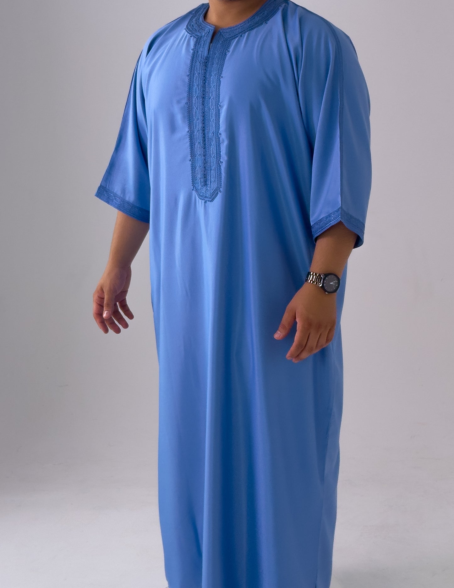 Ocean Blue Moroccan Thobe As-Sarayah Collection