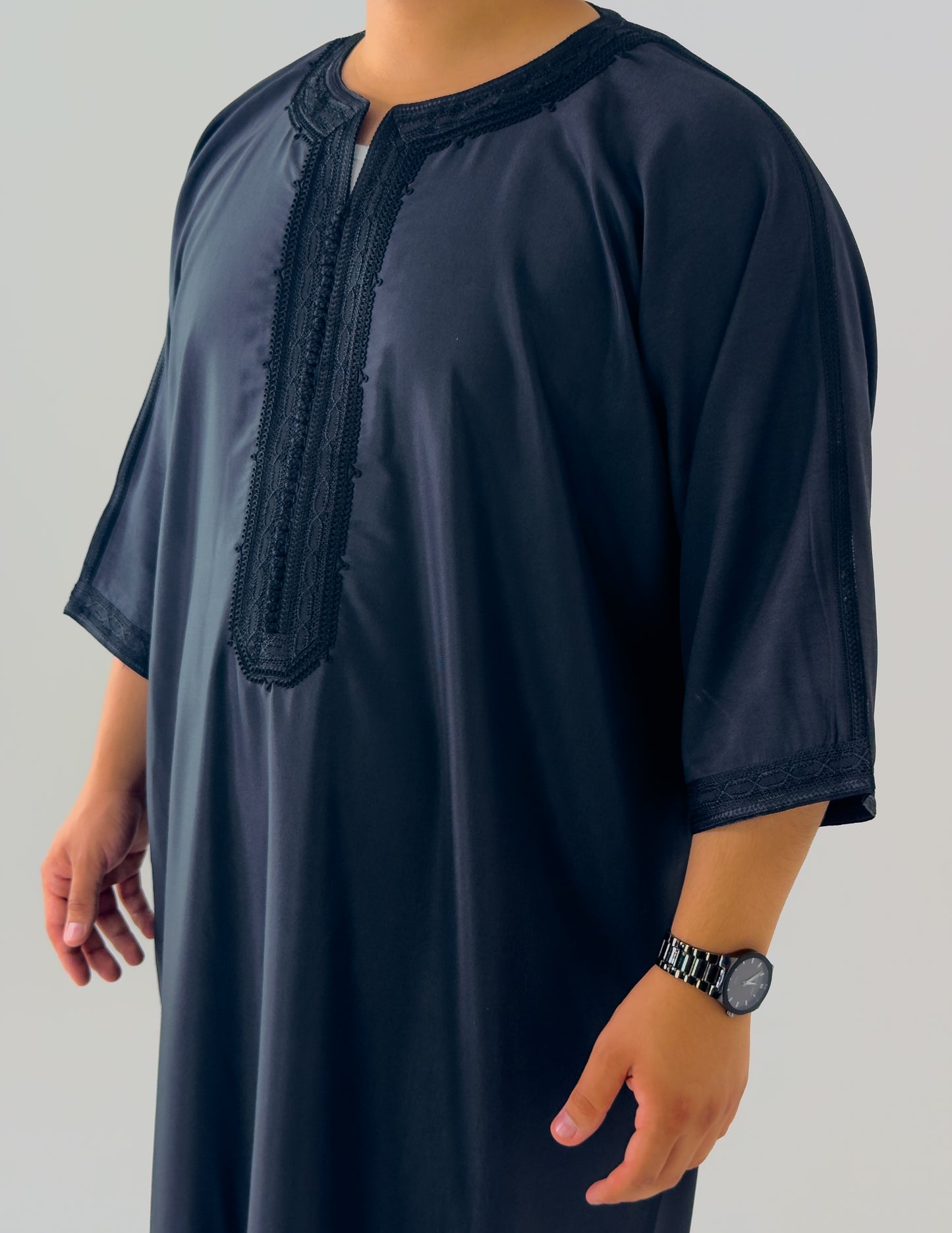 Black Moroccan Thobe As-Sarayah collection