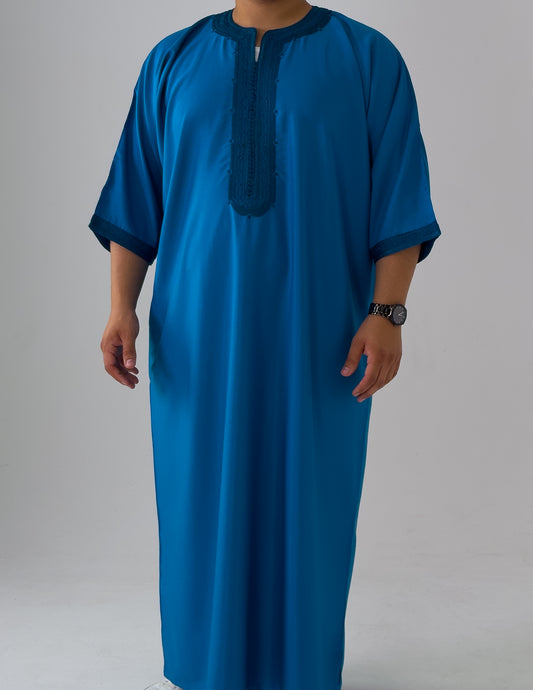 Turquoise Moroccan Thobe As-Sarayah collection
