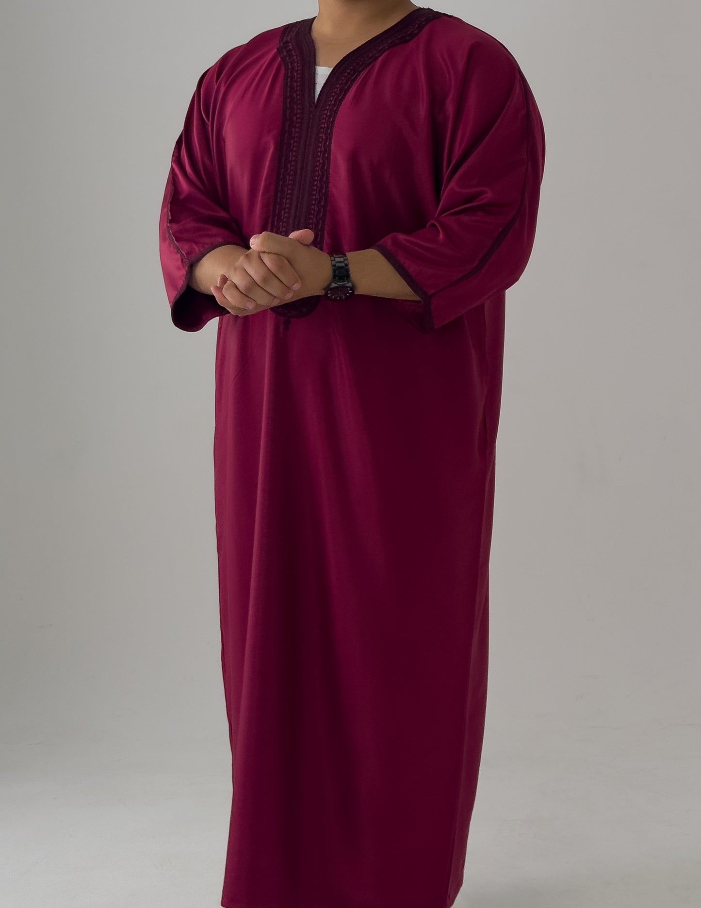 Red Moroccan Thobe Al-Hadiyah Collection