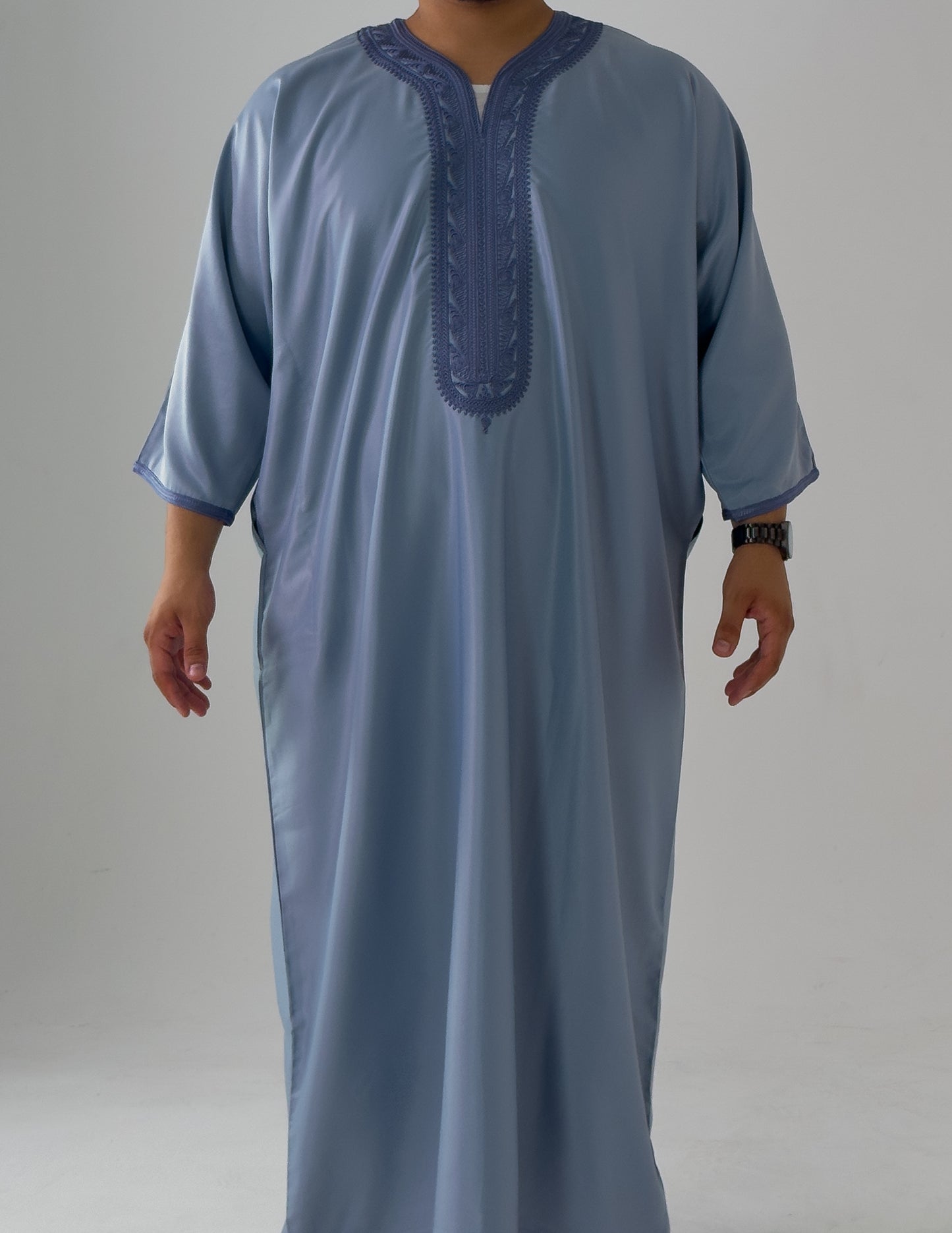 Light blue Moroccan Thobes Al-Hadiyah Collection