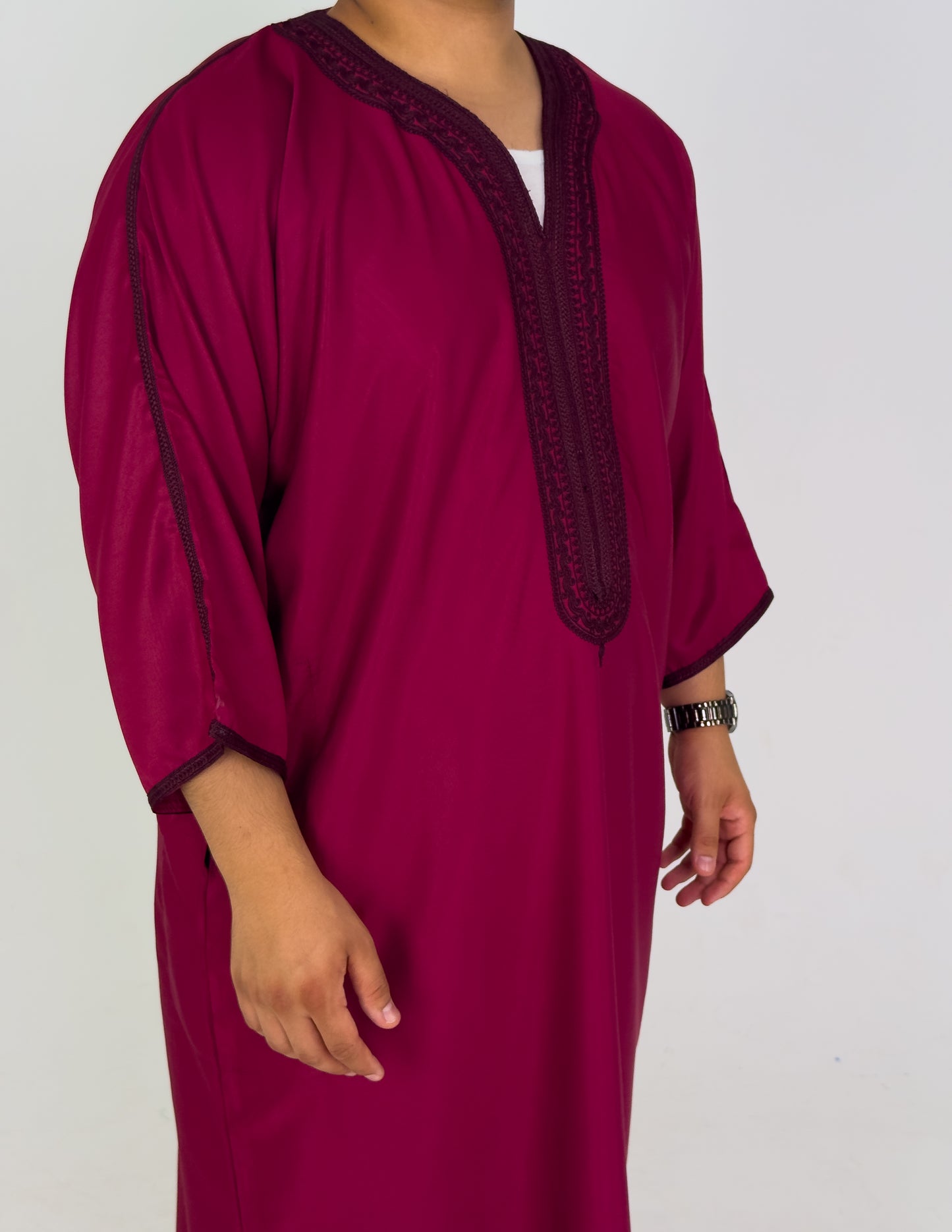 Red Moroccan Thobe Al-Hadiyah Collection
