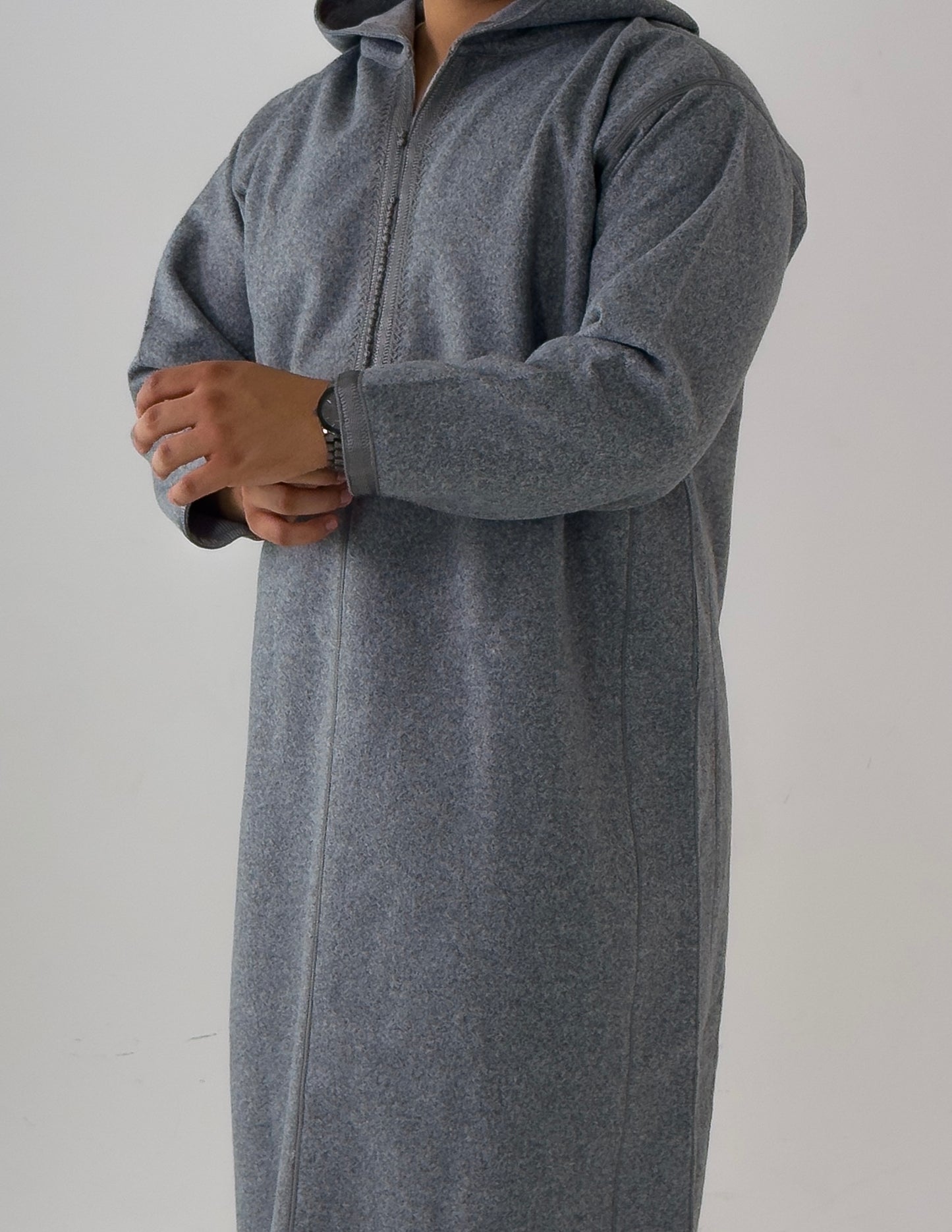 Grey Winter Moroccan Djellaba