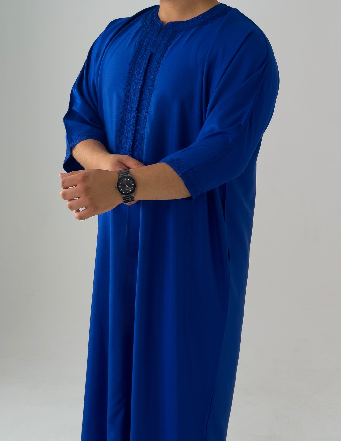 Navy Blue Moroccan Thobe As-Sarayah collection