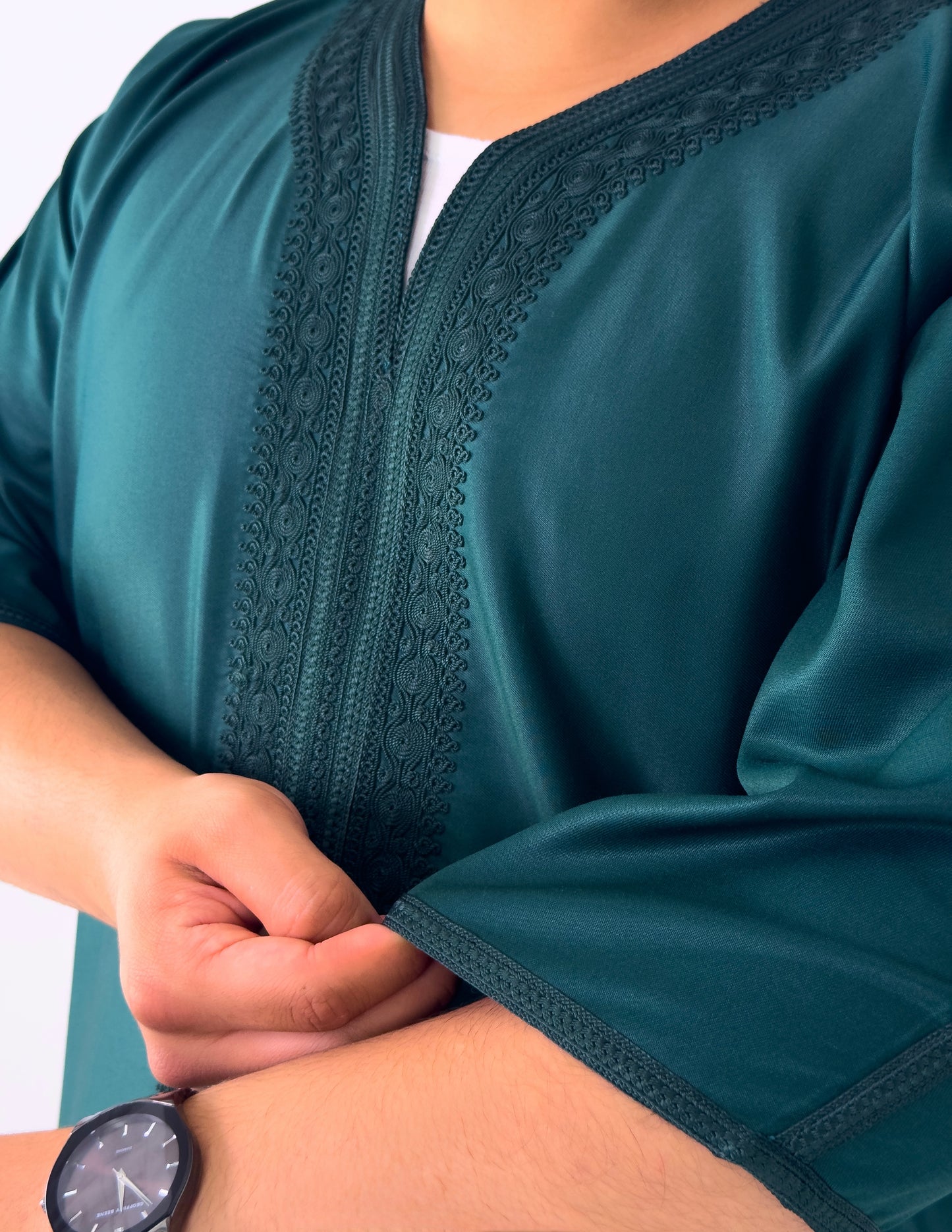 Forrest Green Luxury Moroccan Thobe