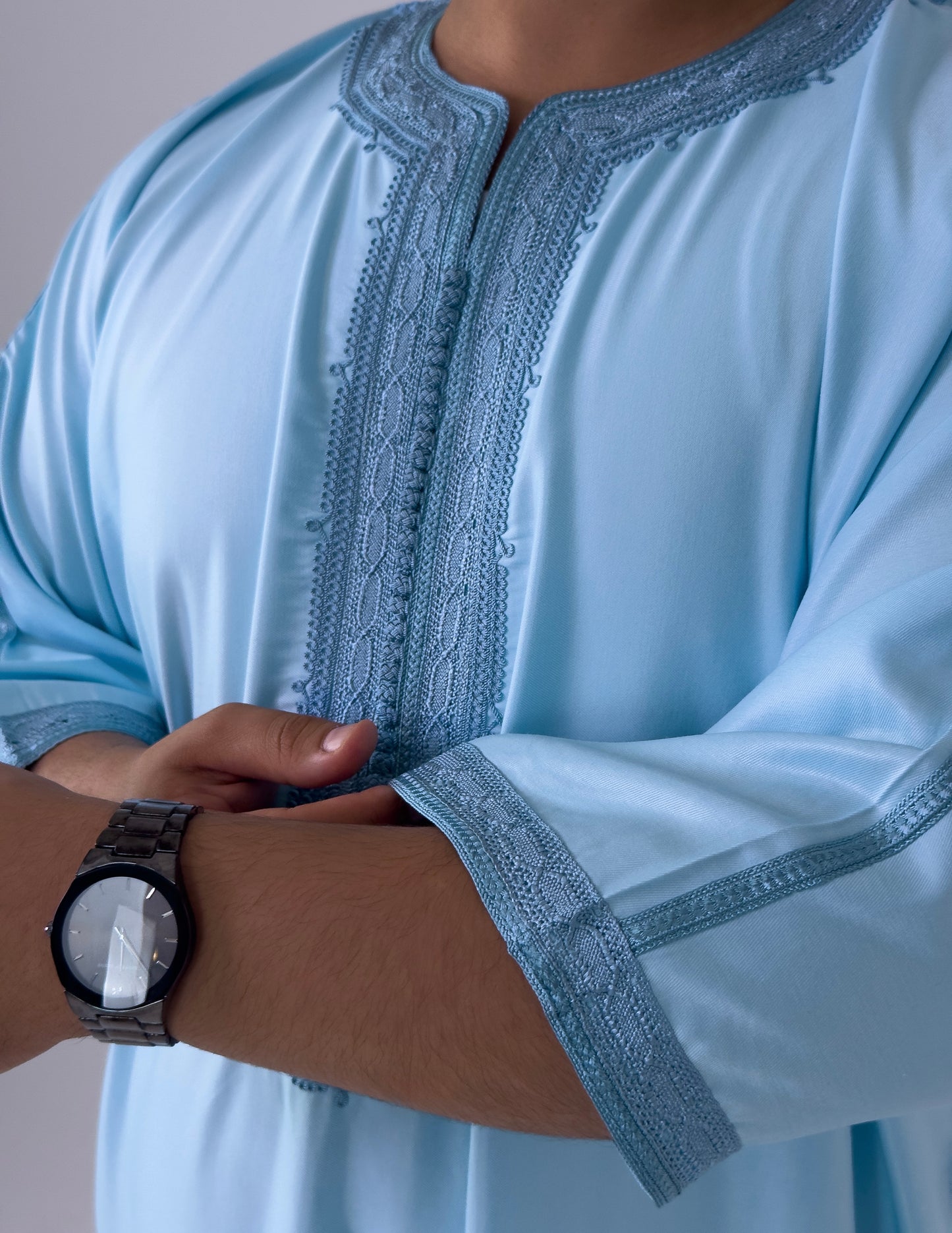 Sky blue Moroccan Thobe As-Sarayah Collection