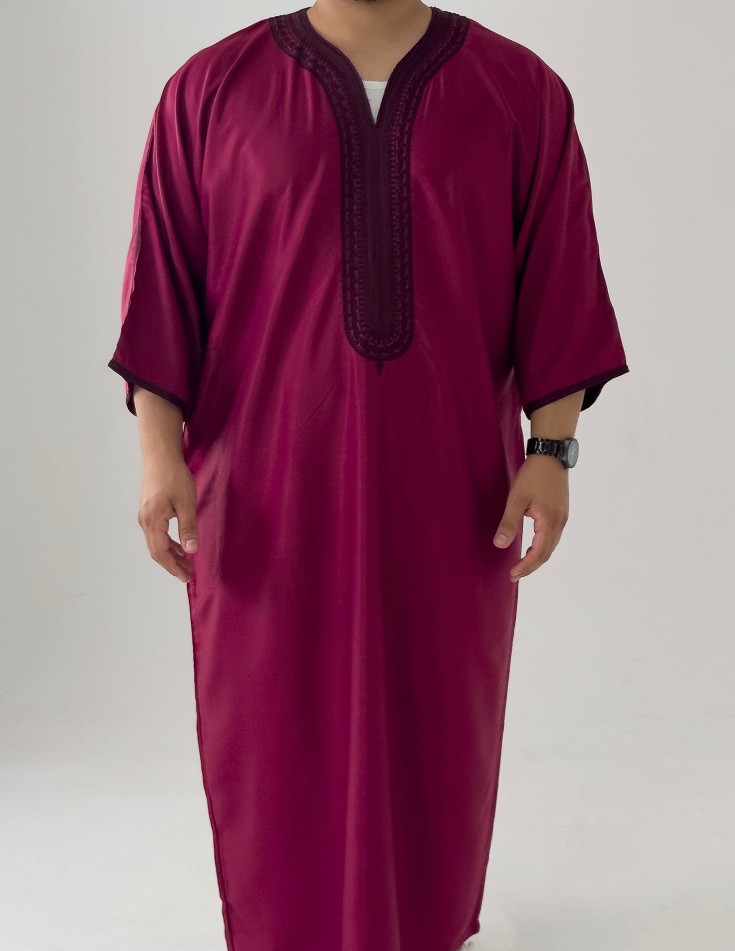 Red Moroccan Thobe Al-Hadiyah Collection