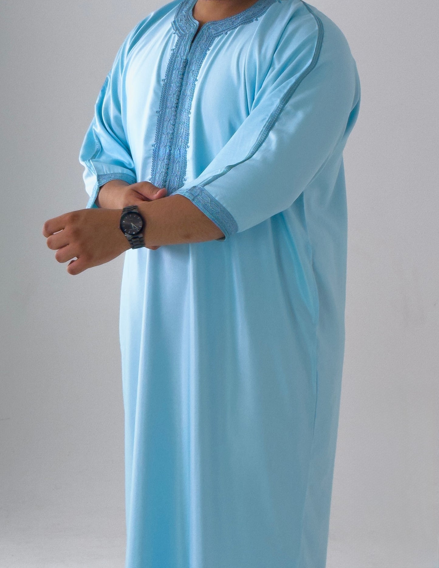 Sky blue Moroccan Thobe As-Sarayah Collection