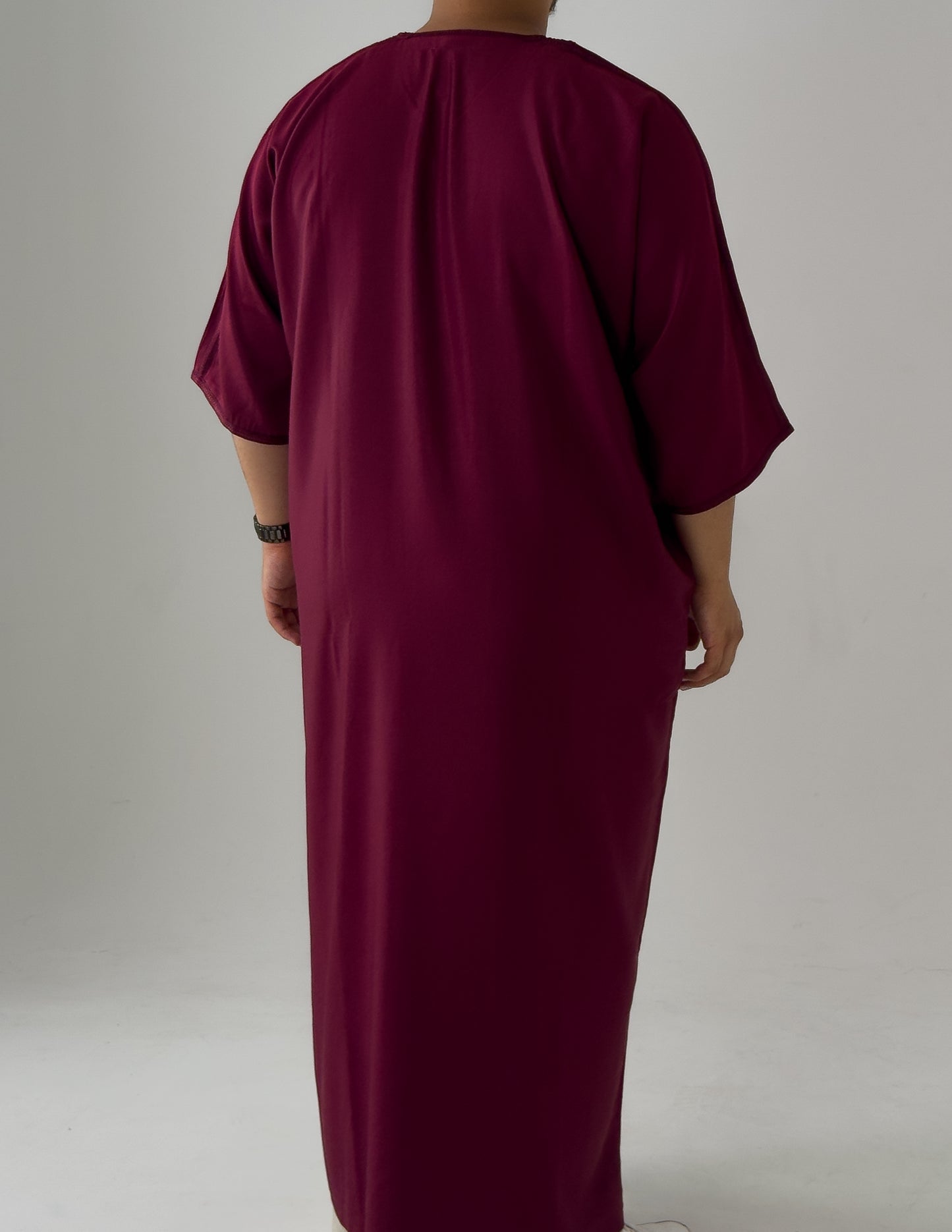 Blood red Moroccan Thobe Al-Hadiyah collection