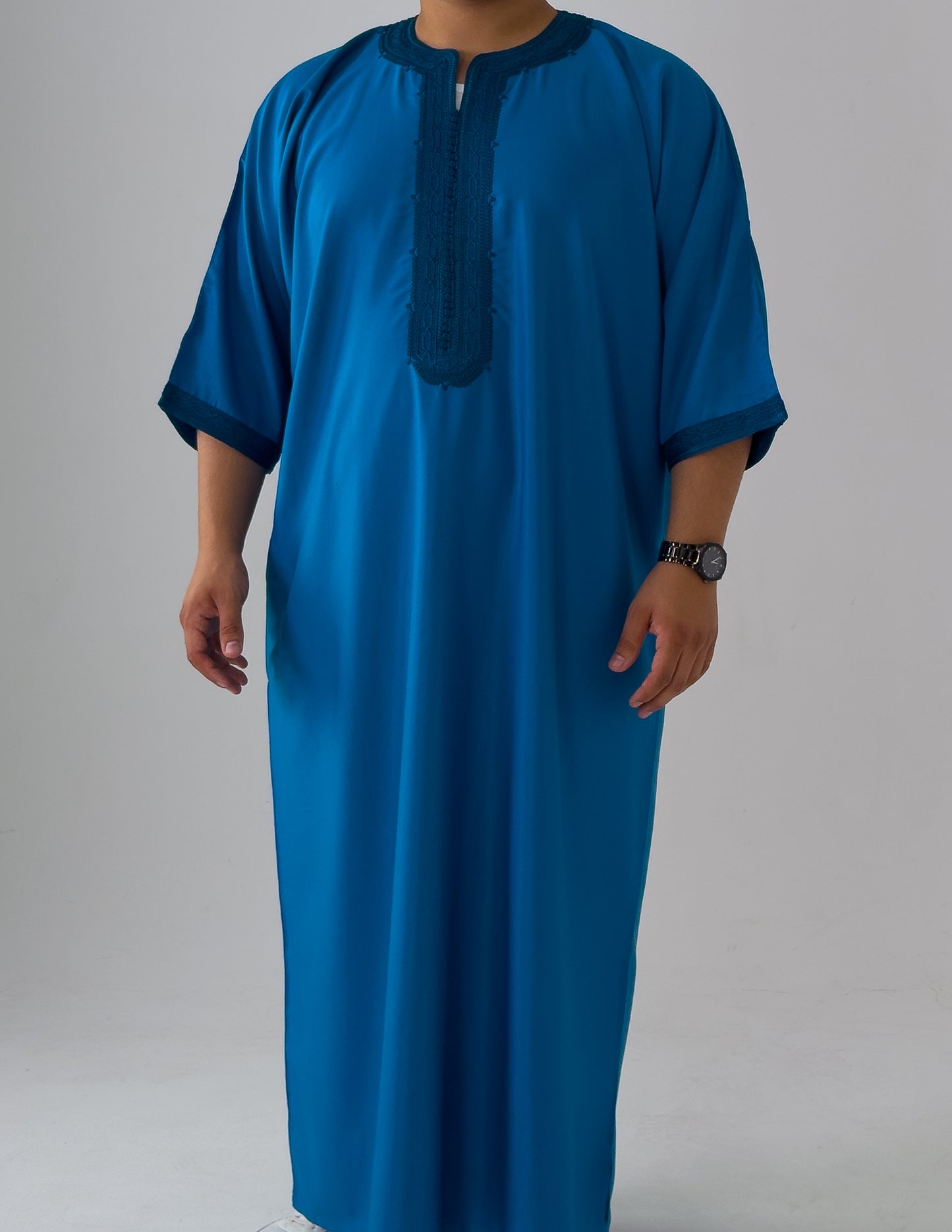 Turquoise Moroccan Thobe As-Sarayah collection
