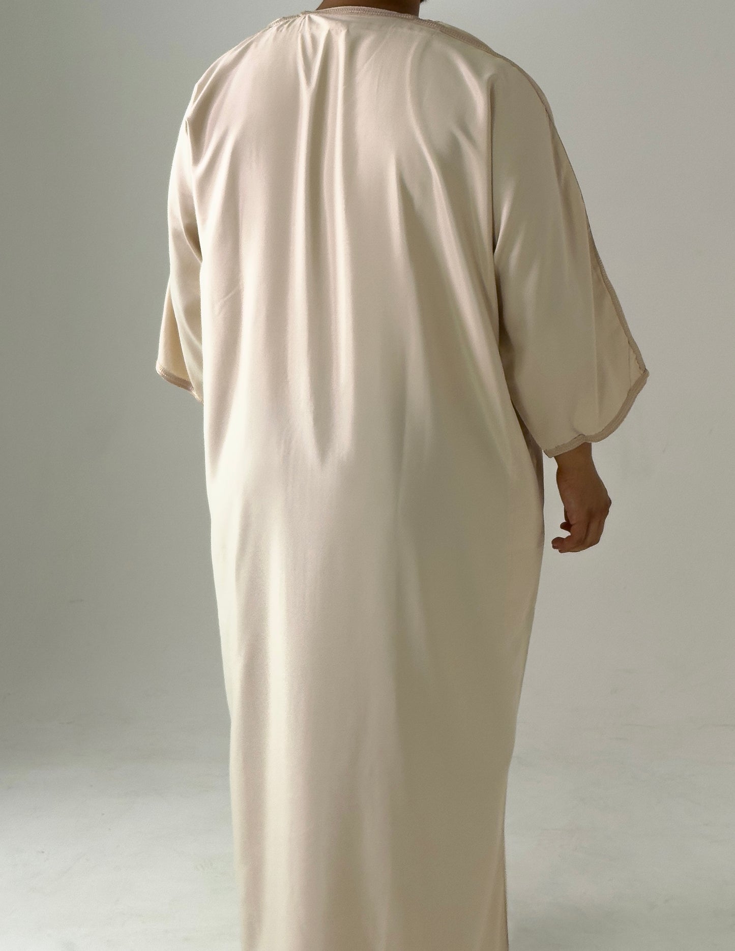 Beige Moroccan Thobe Al-Hadiyah Collection